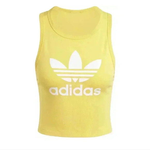 adidas Yellow Tank Top with White Logo - Picture 4 of 4